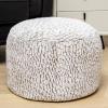 Asuprui Pouf Ottoman Unstuffed Ottoman Foot Rest No Filler Soft Fur Foot Stool 20x20x12 Inches Fuzzy Chair Floor Pouf Chair with Storage for Living Room Bedroom Snow Coffee view 1
