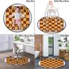 Poker Tournament Hardwood Floor Gaming Chair Mat Round Floor Mats for Office Chair Desk Chair Anti Slip Floor Protector for Rolling Chair Board Game Opening Position on,Brown Black Diameter 47.2 in view 3