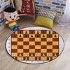 Poker Tournament Hardwood Floor Gaming Chair Mat Round Floor Mats for Office Chair Desk Chair Anti Slip Floor Protector for Rolling Chair Board Game Opening Position on,Brown Black Diameter 47.2 in view 4