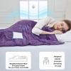 Alomidds Weighted Blanket (48"x72",15lbs Twin Size - Purple), Weighted Blankets for Adults, Cooling Breathable Soft and Comfort Minky, Heavy Blanket Microfiber Material with Glass Beads view 4