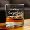Bevvee Grandma Est 2023 - New Grandmother Whiskey Rocks Glass Gift for First Time Grandparents - Decorative 10.25 Oz Glasses view 2