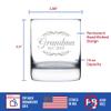 Bevvee Grandma Est 2023 - New Grandmother Whiskey Rocks Glass Gift for First Time Grandparents - Decorative 10.25 Oz Glasses view 4