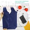 BeeGreen 20 Pack Navy Blue Reusable Grocery Bags with Storage Pouch Wholesale Reusable Shopping Bags Bulk w Elastic Band 50LBS X-Large Foldable Tote Bags Machine Washable-Heavy Duty Cloth Bags view 4