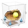 Better Display Cases Acrylic Versatile Display Case - Medium Square Box with Clear Case, Light Blue Risers and Mirror Base 11" x 11" x 11" (A001/V01) view 2