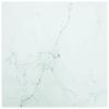 Tidyard Table Top Tempered Glass with Marble Design Replacement Tabletop White for Dining Tables, Coffee Tables, Garden Tables, Bar Tables, End Side Tables 15.7 x 15.7 Inches (L x W) view 1