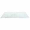 Tidyard Table Top Tempered Glass with Marble Design Replacement Tabletop White for Dining Tables, Coffee Tables, Garden Tables, Bar Tables, End Side Tables 15.7 x 15.7 Inches (L x W) view 2