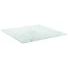 Tidyard Table Top Tempered Glass with Marble Design Replacement Tabletop White for Dining Tables, Coffee Tables, Garden Tables, Bar Tables, End Side Tables 15.7 x 15.7 Inches (L x W) view 3