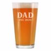 Bevvee Dad Est 2023 - New Father Pint Glass Gift for First Time Parents - Bold 16 Oz Glasses view 1