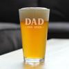 Bevvee Dad Est 2023 - New Father Pint Glass Gift for First Time Parents - Bold 16 Oz Glasses view 2
