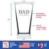 Bevvee Dad Est 2023 - New Father Pint Glass Gift for First Time Parents - Bold 16 Oz Glasses view 4
