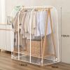 Large Clear Garment Rack Cover Waterproof Clothing Rack Bag Sealed Clothes Cover for Coats Suits Sweaters Dresses, Clothes Rack Cover with Sturdy Zipper (Color : Transparent, Size : 180x50x150cm) view 2