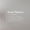 Soul Sister Word Definition Meaning Wall Decals Quotes Vinyl Wall Art Decor Definition Quote Stickers for Kids Rooms Girls Boys Office Nursery Bedroom Living Room Playroom Home Wall Art Decor 36x36in view 2