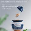 QPZK Ceramic Fermentation Crock Pickling Pot,Blue Traditional Chinese Porcelain Pickle Jar, Fermenting Jar with Water Seal Airlock Lid Stoneware Fermenter for Sauerkraut 3.5KG view 4