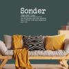 Sonder Wall Stickers Decor Quotes Removable Vinyl Sonder Wall Decals Boho for Kids Rooms Girls Boys Living Room Bedroom Kitchen Wall Art Decor 20x20in view 3