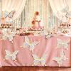 Geyee 12 Pcs 3D Large Butterfly Party Decoration 12 Inch 10 Inch Big Butterfly Centerpieces for Tables Baby Shower Birthday Wedding Hanging Decoration(Gold and Purple) view 4