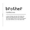 Brother Wall Stickers Decor Quotes Removable Vinyl Brother Wall Decals Boho for Kids Rooms Girls Boys Living Room Bedroom Kitchen Wall Art Decor 22in view 2