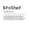 Brother Wall Stickers Decor Quotes Removable Vinyl Brother Wall Decals Boho for Kids Rooms Girls Boys Living Room Bedroom Kitchen Wall Art Decor 22in view 3