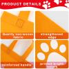 Sumind 24 Pcs Paw Print Bags Print Treat with Handle Non Woven Cat Gift Goodie Cat Gift Wrap Reusable Paw Candy Bag for Pet Dog Birthday Party Favors Baby Shower view 4