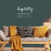Hospitality Word Definition Meaning Wall Decor Stickers Typographic Quotes Vinyl Wall Decals for Living Room Kids Rooms Girls Boys Wall Art Home Decor Housewarming Gift 36x36in view 3
