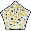 Polmedia Polish Pottery Star Shaped Bowl 7-inch - Star Fiesta Pattern Handmade in Boleslawiec Poland by Ceramika Artystyczna + Certificate of Authenticity view 2