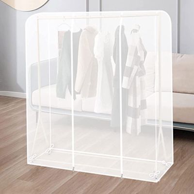 Clear Garment Bags with Sturdy Zip for Hanging Clothes Storage, Waterproof Dust Cover for Suit, Shirts, Coats, Jackets, Dress, and Sweater (Multiple Sizes) (Color : Translucent, Size : 110x50x150cm
