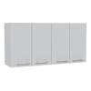 Home Square 2-Piece Set with Kitchen Island and Four-Door Wall Cabinet view 4