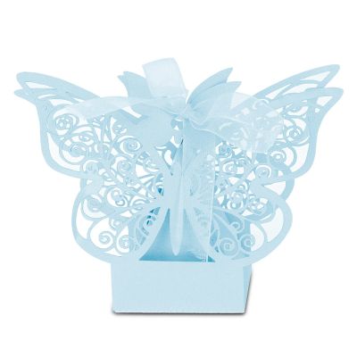 100PCS Wedding Party Favor Gift Box, Boxes, for Wedding & Birthday Party Favors (Blue)