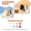 Enjoy The Wood Montessori Teepee Style Clothing Rack (Small, Grey) view 3