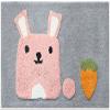 Water Absorption Rug Fleece Bathroom Kit Toilet Cartoon Pattern Bath Mats Floor Carpet Set Mattress For Bathroom Mat Bathroom absorbent and dirt-resistant anti-slip mat ( Color : Pink , Size : 500MMx8 view 1