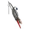 1 Pcs of Hanging Congo African Grey Parrot Perching On Branch with Metal Ring 13.5" H view 2