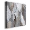 Renditions Gallery Modern Canvas Wall Art Paintings & Prints for Home Decorations Rustic Grey & White Cloudy Shapes Abstract Artwork for Bedroom Living Room Office Walls - 10"X10" LT506 view 2