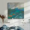 Renditions Gallery Vivid Bedroom Wall Artwork Paintings & Prints Abstract Rustic Contemporary Keek Modern Canvas Picture for Bedroom Living Room Office Kitchen Decorations - 10"X10" LT506 view 3