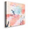 Renditions Gallery Modern Canvas Wall Paintings & Prints for Home Decorations Rustic Pink & Blue Warm Underneath Abstract Wall Artwork for Bedroom Office Kitchen Decor - 10"X10" LT506 view 2