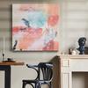 Renditions Gallery Modern Canvas Wall Paintings & Prints for Home Decorations Rustic Pink & Blue Warm Underneath Abstract Wall Artwork for Bedroom Office Kitchen Decor - 10"X10" LT506 view 3