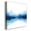 Renditions Gallery Modern Canvas Artwork Prints for Home Decor Misty Blue & White Forest Lake Reflection Wall Hanging Abstract Paintings for Living Room Kitchen Walls - 10"X10" LT506 view 2