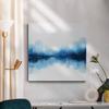 Renditions Gallery Modern Canvas Artwork Prints for Home Decor Misty Blue & White Forest Lake Reflection Wall Hanging Abstract Paintings for Living Room Kitchen Walls - 10"X10" LT506 view 4