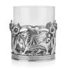 AE Williams Stunning Pewter Welsh Dragon & Daffodil Whisky Tumbler Glass view 1