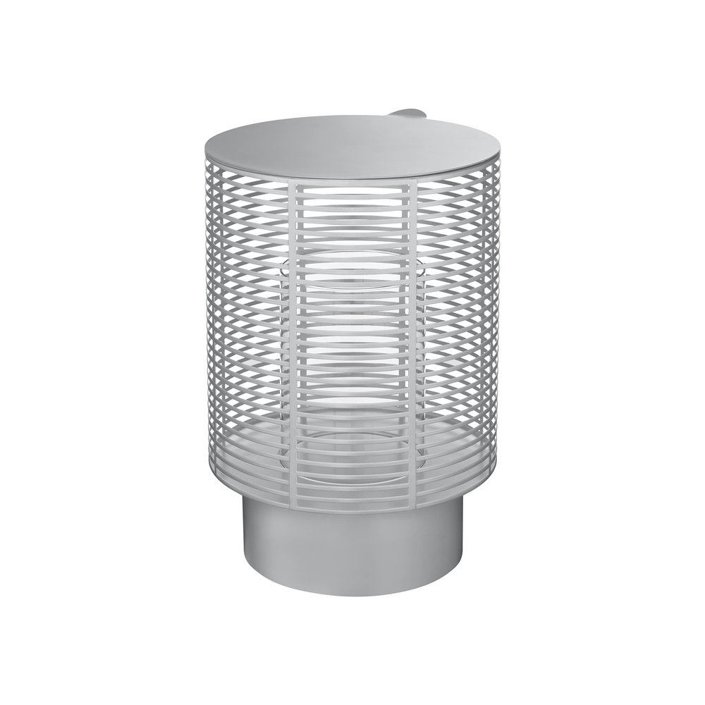 blomus Olea Outdoor Hurricane Lantern - Medium - 15" / 37.5cm - Silver Metallic