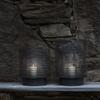 blomus Olea Outdoor Hurricane Lantern - Medium - 15" / 37.5cm - Silver Metallic view 2