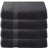 American Fluffy Towel 4-Piece Bath Towel Set Turkish Cotton, Contains 4 Oversized Bath Towels (27 x 54 Inches) -Highly Absorbent Towels for Bathroom, Hotel & Spa (4-Piece, Grey) view 1