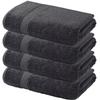 American Fluffy Towel 4-Piece Bath Towel Set Turkish Cotton, Contains 4 Oversized Bath Towels (27 x 54 Inches) -Highly Absorbent Towels for Bathroom, Hotel & Spa (4-Piece, Grey) view 2