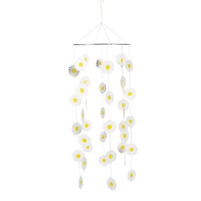 Fun Express Daisy Chandelier - Stunning Floral Light Fixture for Home Dcor Weddings Parties Special Occasions - Elegant Hanging Decoration to Add Brightness and Charm to Any Space - 1 Piece