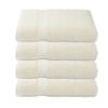 American Fluffy Towel 4-Piece Bath Towel Set Turkish Cotton, Contains 4 Oversized Bath Towels (27 x 54 Inches) -Highly Absorbent Towels for Bathroom, Hotel & Spa (4-Piece, Cream) view 1