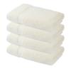 American Fluffy Towel 4-Piece Bath Towel Set Turkish Cotton, Contains 4 Oversized Bath Towels (27 x 54 Inches) -Highly Absorbent Towels for Bathroom, Hotel & Spa (4-Piece, Cream) view 2
