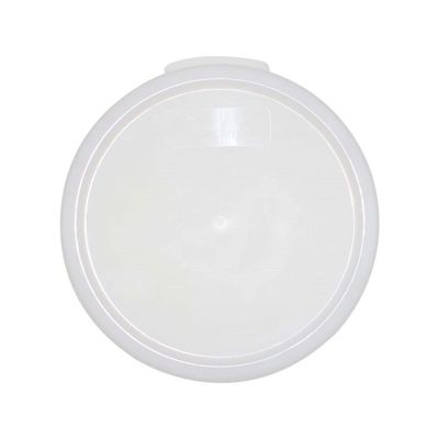 TrueCraftware- White Round Polypropylene Food Storage Container Lid Fits 12 18 & 22 Qt. Round Containers Replacement Lid for Meal Prep Kitchen Pantry Commercial Restaurant Dishwasher Safe