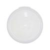 TrueCraftware- White Round Polypropylene Food Storage Container Lid Fits 12 18 & 22 Qt. Round Containers Replacement Lid for Meal Prep Kitchen Pantry Commercial Restaurant Dishwasher Safe view 1