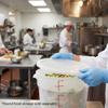 TrueCraftware- White Round Polypropylene Food Storage Container Lid Fits 12 18 & 22 Qt. Round Containers Replacement Lid for Meal Prep Kitchen Pantry Commercial Restaurant Dishwasher Safe view 3