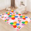 BATATADOCE Flower Area Rug, Pink, 4'5', Polyester, Low Pile, Handmade, Machine Washable, Modern, Indoor Home Use, for Girls Bedroom view 3