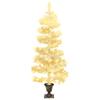 CHARMMA Swirl Christmas Tree with Pot and LEDs White 4 ft PVC-867 view 2
