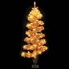CHARMMA Swirl Christmas Tree with Pot and LEDs White 4 ft PVC-867 view 3